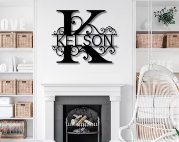 Monogrammed Home Decor as Wedding Gift Idea