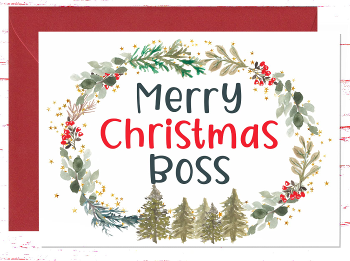 Warm Wishes and Gratitude for your Boss on Christmas