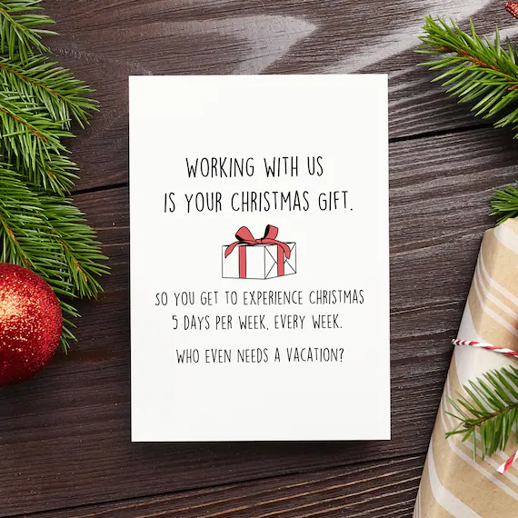 Inject humour into the holiday season with Christmas card messages for your colleagues