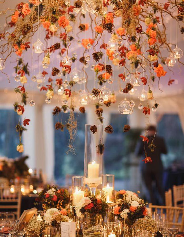 Fall Elegance: Concepts for Cosy Indoor Autumn Wedding Ideas 