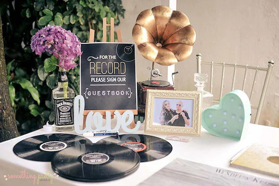 Music-Themed Wedding Guest Book Inspirations to Celebrate Your Day 