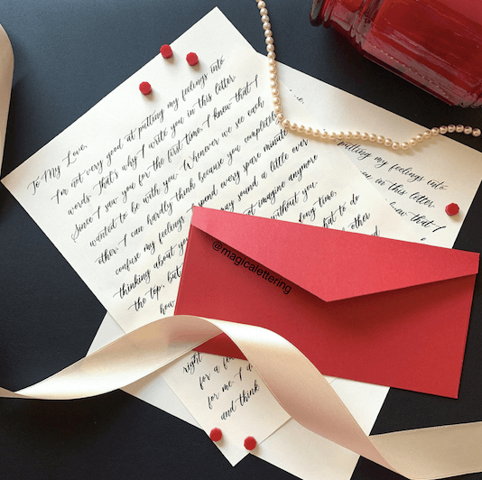 Write a series of love letters expressing your feelings, recalling special moments