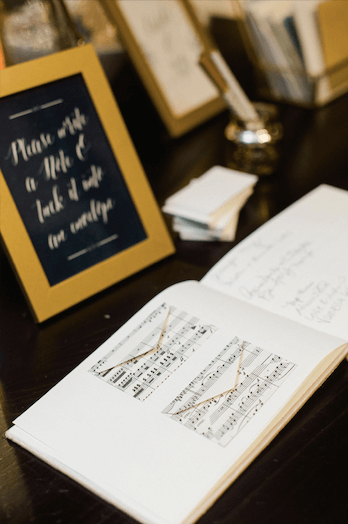 Music-Themed Wedding Guest Book Inspirations to Celebrate Your Day 