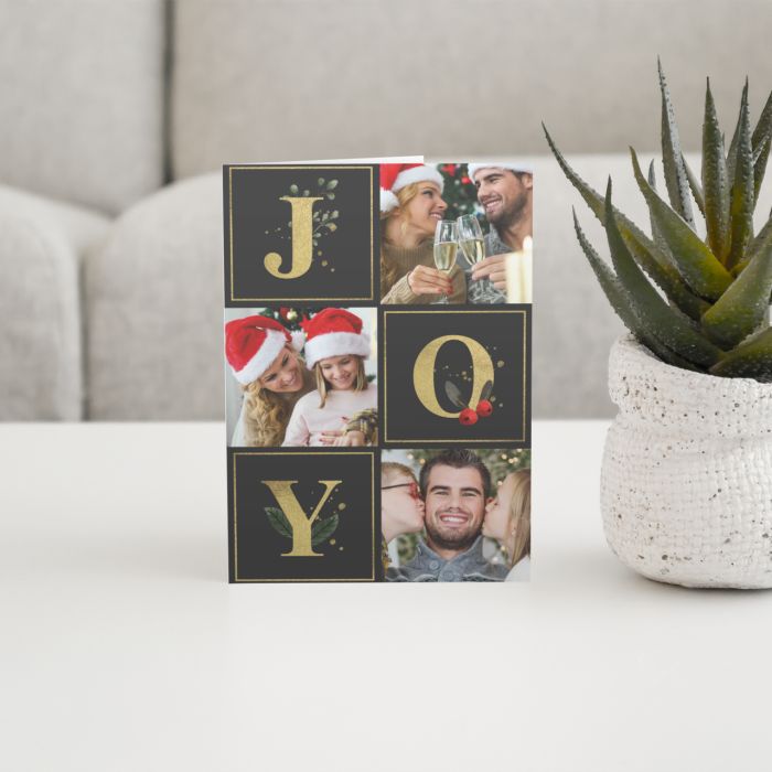 Infusing the Christmas card with nostalgia and celebrating the journey you've shared