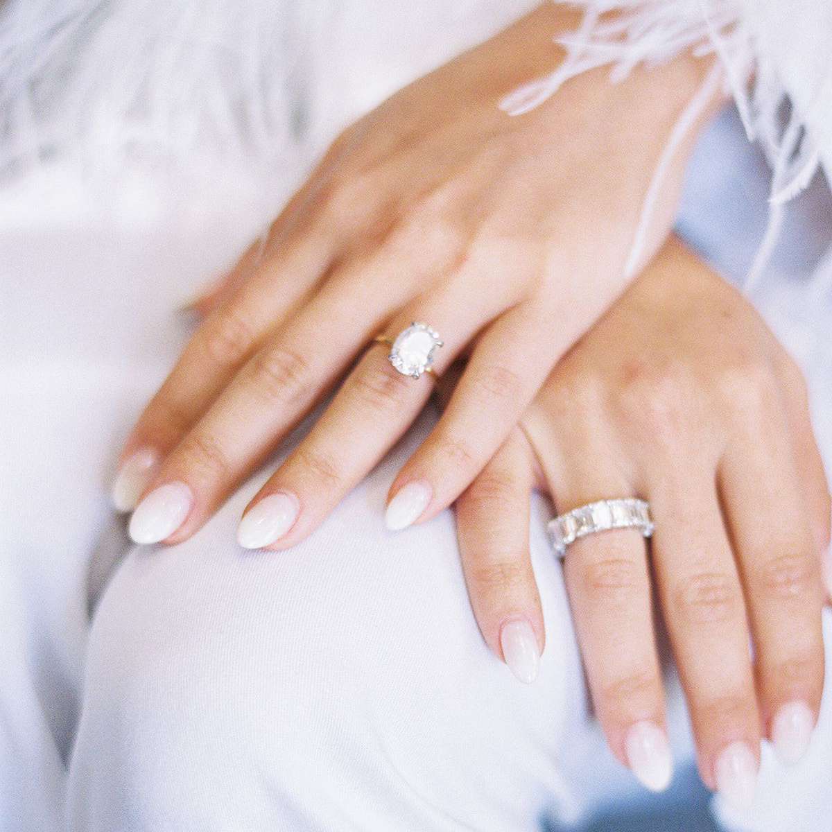 Opt for traditional neutral tones like beige, ivory, or light grey for a versatile and classic manicure