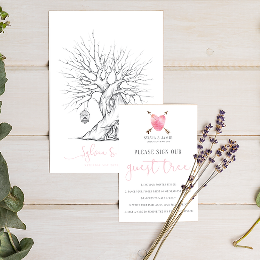 Floral-Inspired Wedding Guest Book Creativity 