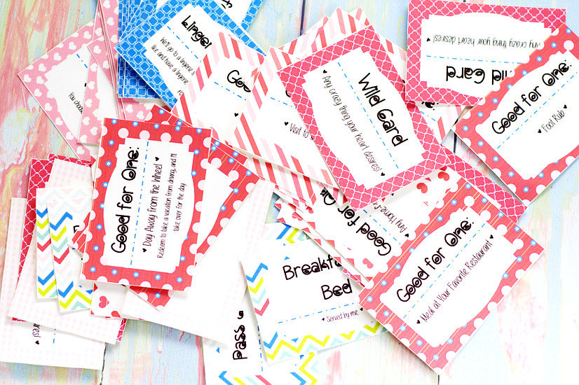 Create a set of homemade love coupons tailored to your boyfriend's preferences