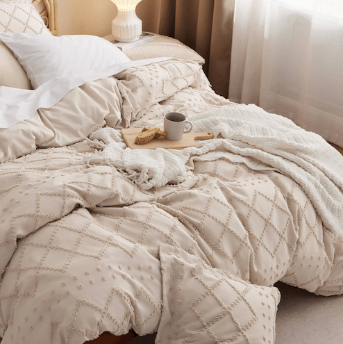 Upgrade his bedroom with a set of high-quality, luxurious bedding