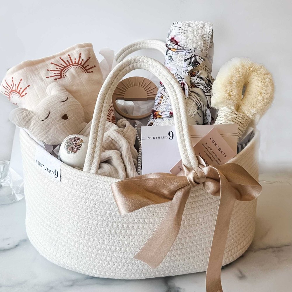 Curate a care package with essential baby items ensuring your sister-in-law is well-equipped for the arrival of her newborn