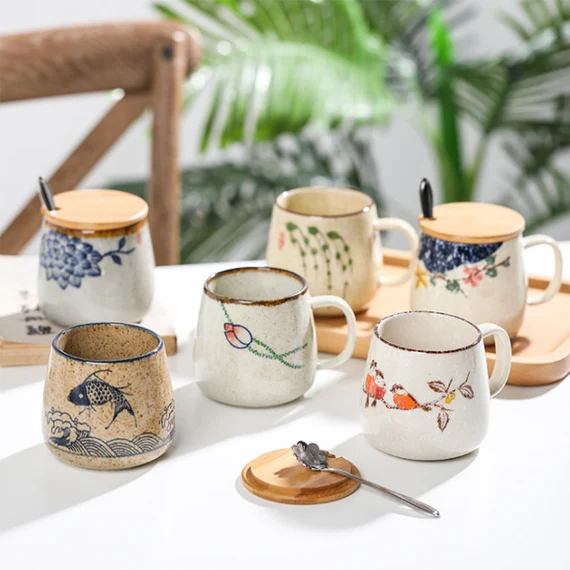 Purchase plain pottery or a mug and unleash your artistic side